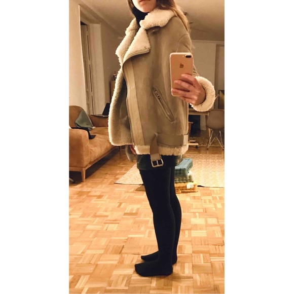 Acne Velocite shearling jacket size 32 (US 2-4) - Picture 16 of 16